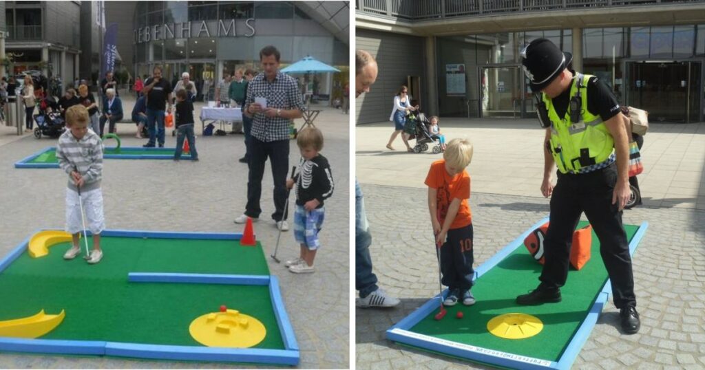 Mini Golf at the arc Shopping Centre raises funds for St Nicholas Hospice