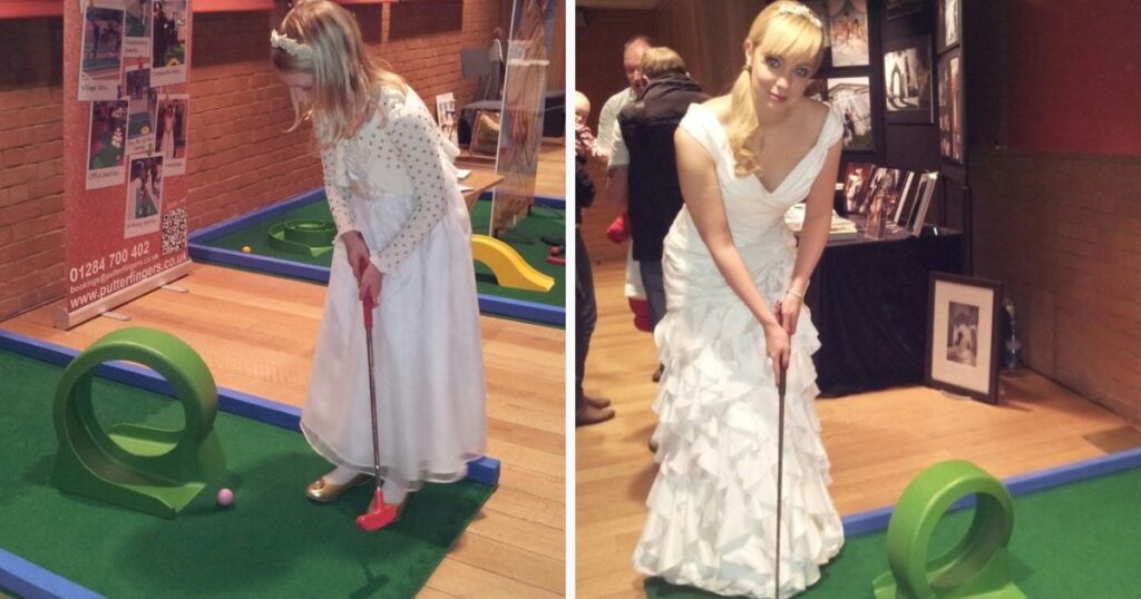 Mini Golf themed weddings ‘fore-ever love’