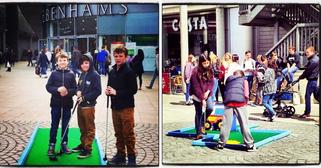 Crazy Golf Fun at the arc Shopping Centre