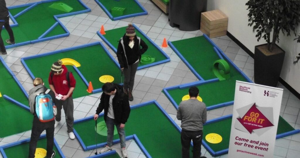 Sheffield Hallam still crazy for Portable Crazy Golf