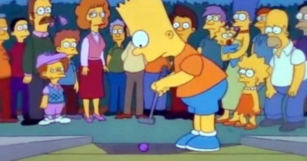 Minigolf is the star in this classic Simpsons episode